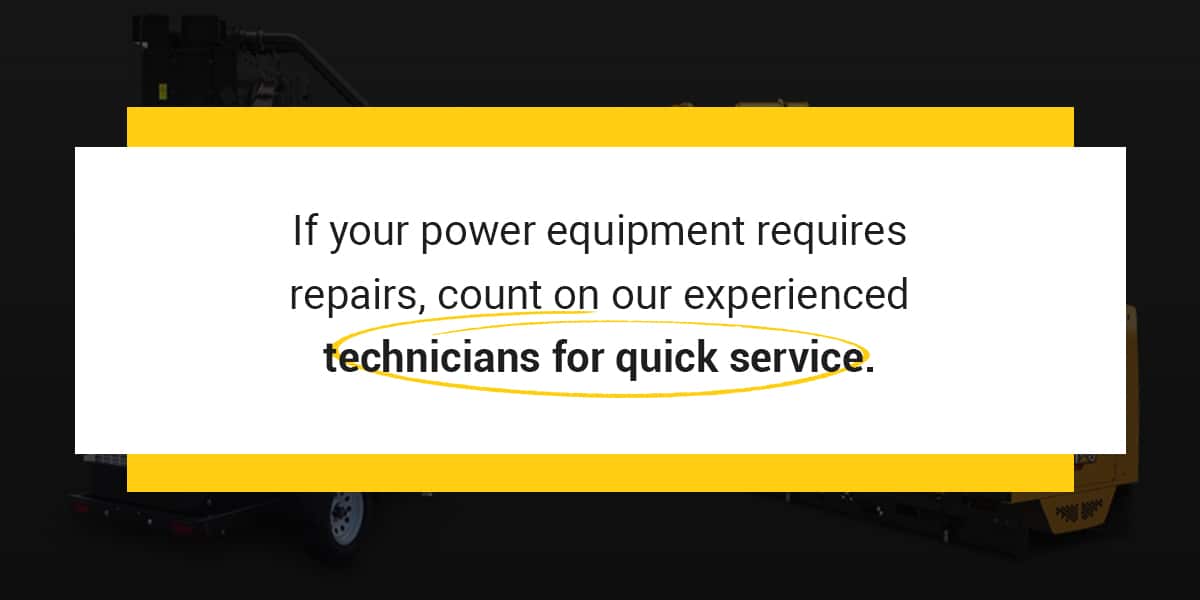 Rely on Blanchard technicians for machinery service
