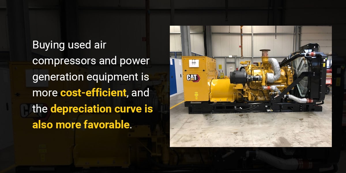 buying air compressors and power generators is more cost-efficient.