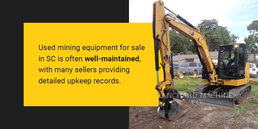 Used Mining Equipment for Sale in SC Blanchard Machinery