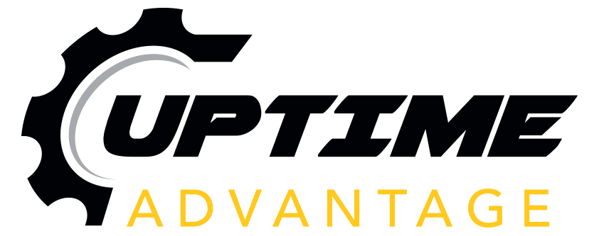 Uptime Advantage logo with black gear